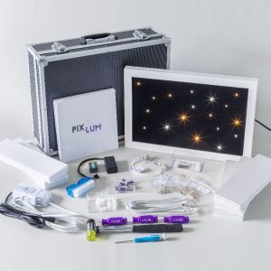 PIXLUM LED Sternenhimmel Musterkoffer für die Präsentation des Produktes bei Kunden vor Ort