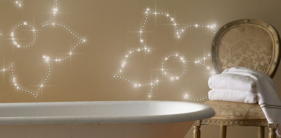 Lichtdekoration Badezimmer | LED Sternenhimmel